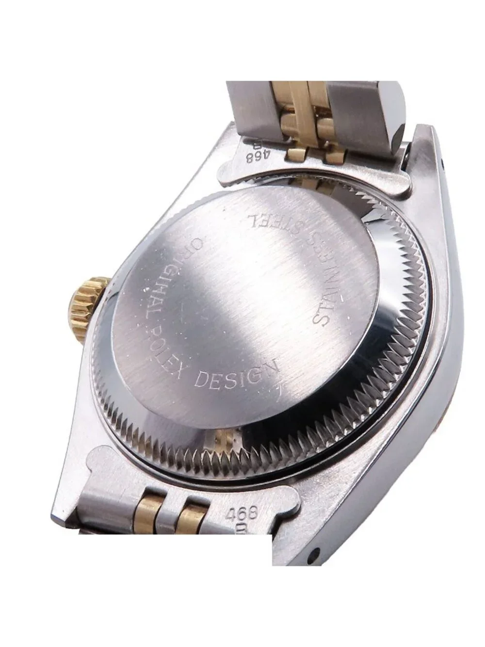 Rolex Datejust Champagne Stainless Steel 18K Yellow Gold Jubilee Bracelet Watch